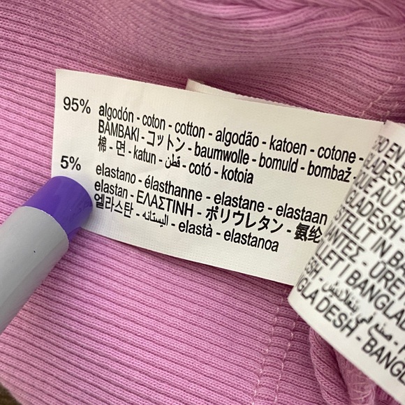 Zara Pink Ribbed Blouse - Picture 4 of 6